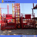 Ss100 / 100 1ton Double Cage Material Hoist for Construction