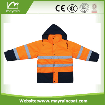 Reflective Workwear Cheap Warm Orange Safety Jacket