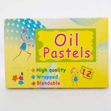 12 colors oil pastel for kids