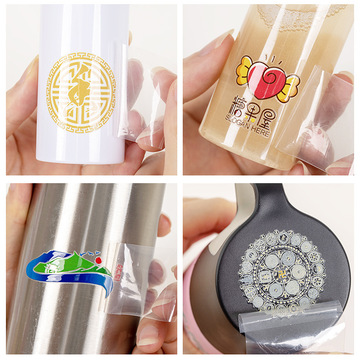 Personalized Custom Design Logo Text Printing Vinyl UV Transfer Stickers Waterproof Labels For Jar Bottle Lipgloss Box