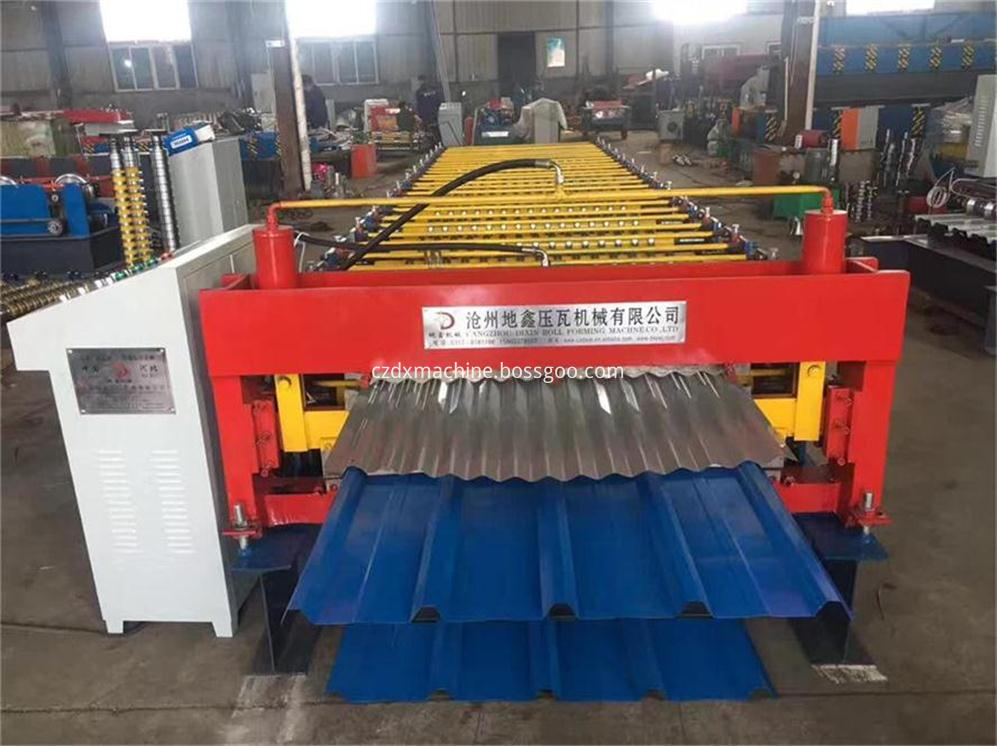 Steel roof corrugated trapezoidal roll forming machine