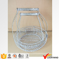 Round Set 2 Handmade Rustic Decorative Wire Mesh Basket