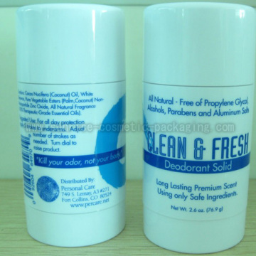 2.5oz White Deodorant Stick Tube with Printing