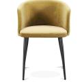 Customized Color Modern Style Sturdy Solid Wooden Leg Pu Leather Dining Chair