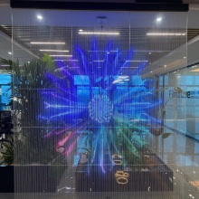 P10/P16/P20 Transparent Magic LED Transparent Full Color Glass Wall LED -Bildschirm