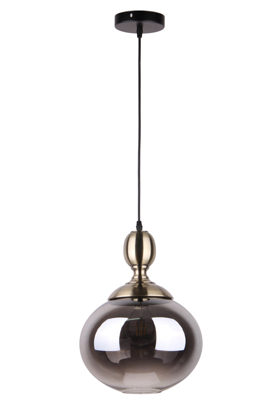 Grey Pendant Glass Lamp