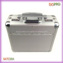 Silver Pilot Case Étui en cuir de qualité Diplomat en aluminium (SATC004)