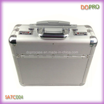 Silver Pilot Case High Quality Diplomat Aluminum Trolley Case (SATC004)