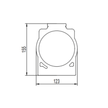 HRB52 Vies en aluminium en fauteuil roulant meurt