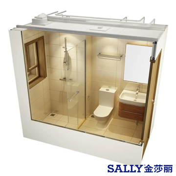 SALLY VCM Prefab House Salle de douche Modules de salle de bain modulaires