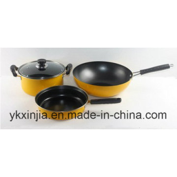 Ustensiles de cuisine Acier au carbone Non-Stick Chinese Cookware Set