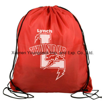 Пользовательские рекламные красный водонепроницаемый нейлон Draw String Рюкзак
