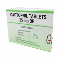 Captopril 25 mg tabletas