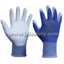 Gants de travail bleu avec PU tremper (PN8004-18)