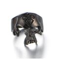 Fashion unisex hollow gold skull ring