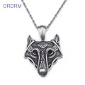 Нержавеющая сталь Mens Viking Wolf Necklace