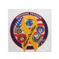 Freedom Embroidery Badge, Custom Round Woven Patch (GZHY-PATCH-010)