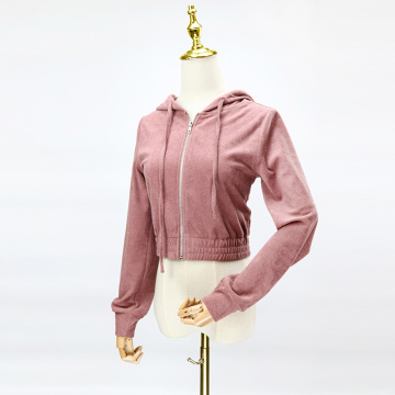 Pink Long Sleeve Strick Casual Jacke