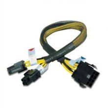 Cable de alambre de la extensión de 30cm 8pin a 4 + 4pin PSU