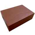 High End Brown PU Leather Storage Packing Box