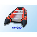 PVC or Hypalon Inflatable Boat 3.8m Plywood floor pvc boat aluminum floor