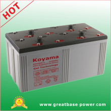 Batterie stationnaire 3000ah 2V pour télécommunications / système solaire et éolien