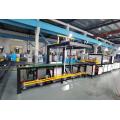 Plastic ceiling panel extrusion line with laminating machine