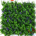 Green Plastic Artificial Living Wall For Garden Covering