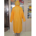 impermeable impermeable largo de pvc amarillo