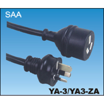 Australian SAA Male to Male Power Cord