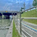 Cerca de aço inoxidável para o lago de prevenção de outono