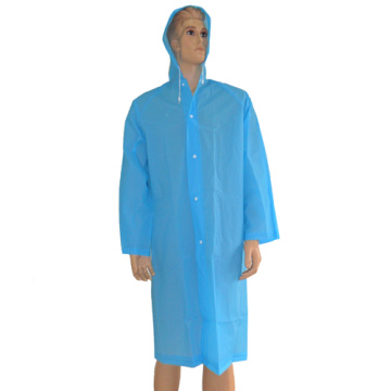 Leichte blaue Pvc-Regenjacke