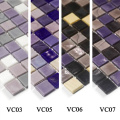 Azulejos de parede para decoração de mosaico de vidro misto