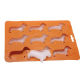 Moules de glaçon de glace en silicone en forme de chien facile