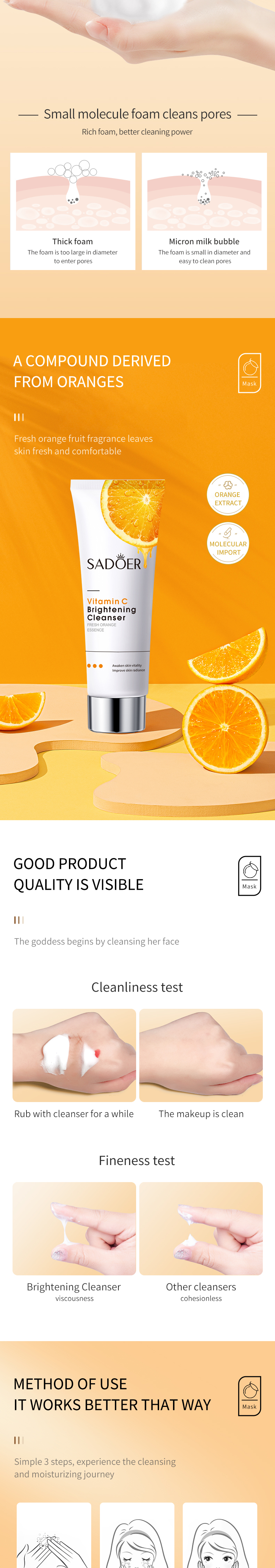 Anti aging vitamin C Facial Cleanser