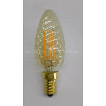 3W C35 Twist Oro LED bombilla de filamento