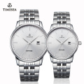 Montre Couple en acier inoxydable, Montre Quartz 70029