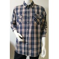 Men's Yarn Dye Long Sleeve Casual Shirt