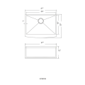 North America upc apron front kitchen sink