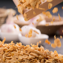 Fried Garlic Flakes for seasoning