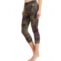 Gimnasio Active Capri Legging en Funky Leopard Impresión Crp-006