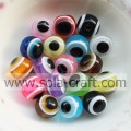 12MM 500PCS Wholesale All Kind Of Color Fashion Pretty Charm Round Evil Eye Oval Resin Jewelry Making Spacer Loose Beads