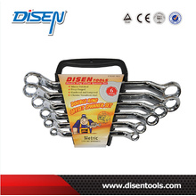 6PC Double Ring Chrome Plated Offset Wrench Set