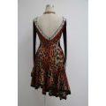 Cheetah latin dance dress