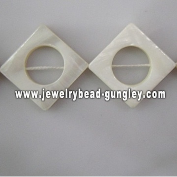 new fashion square shape fresh water shell beads