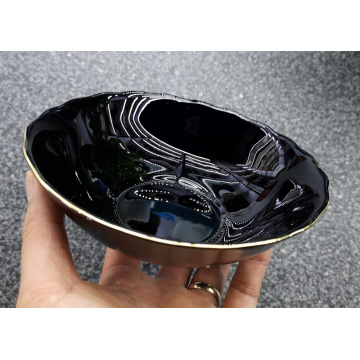 Black Porcelain Bowl For Restaurant