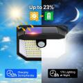 Luces al aire libre de movimiento solar178 LED