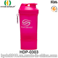 Bouteille d’eau protéine Shaker BPA en gros gratuit plastique PP (HDP-0303)