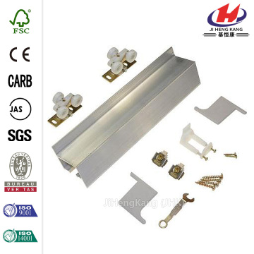 72 in. Wall-Mounted Door Hardware Set