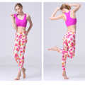 Custom fashion women shiny lycra yoga leggings pants